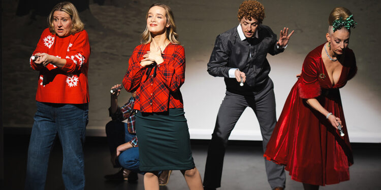 ‘Hallmark(ish)’ sends up ‘those’ Christmas and holiday films with comic jabs. ‘Hallmark(ish)’ sends up ‘those’ Christmas and holiday films with comic jabs.