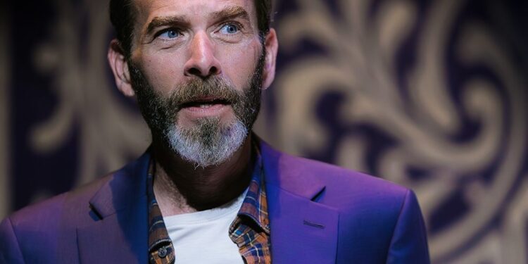 A quirky, hilarious and touching solo play by Mark Crawford. Jacob James stays committed and fully present in the seventeen characters whom he plays. A quirky, hilarious and touching solo play by Mark Crawford. Jacob James stays committed and fully present in the seventeen characters whom he plays.