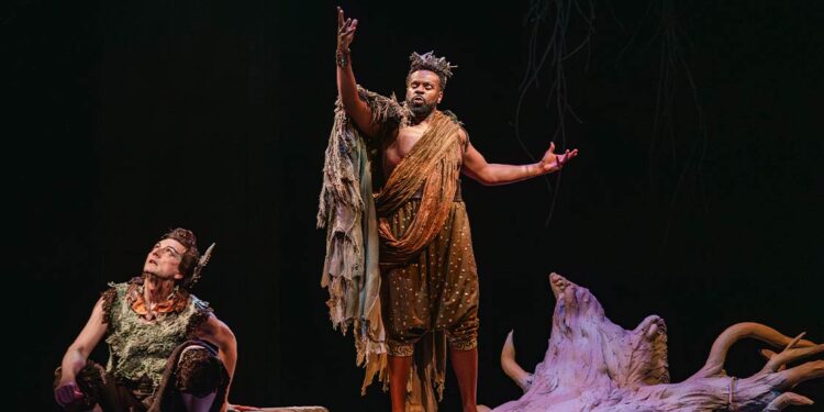 Stratford’s ‘A Midsummer Night’s Dream’ presents challenges in its overlapping subplots and extended running time. This production addresses them through sleek contemporary staging and visually sophisticated theatrical design. Stratford’s ‘A Midsummer Night’s Dream’ presents challenges in its overlapping subplots and extended running time. This production addresses them through sleek contemporary staging and visually sophisticated theatrical design.