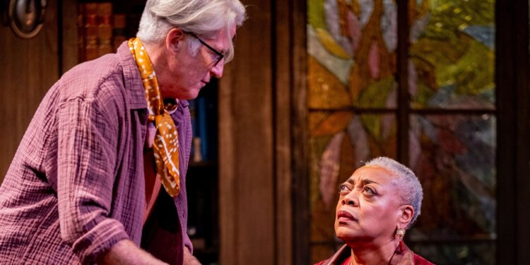 Despite occasional passages of wordy exposition, Karen Robinson leads a consistently strong ensemble with a notably assured performance in 'Prophetess'. Despite occasional passages of wordy exposition, Karen Robinson leads a consistently strong ensemble with a notably assured performance in ‘Prophetess’.
